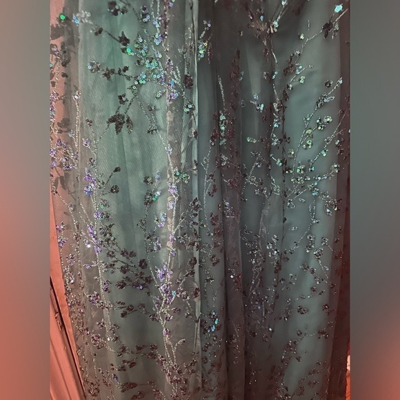 Blush by Alexia Designs - 20340 Embroidered Lace Sleeveless Gown - Picture 4 of 13